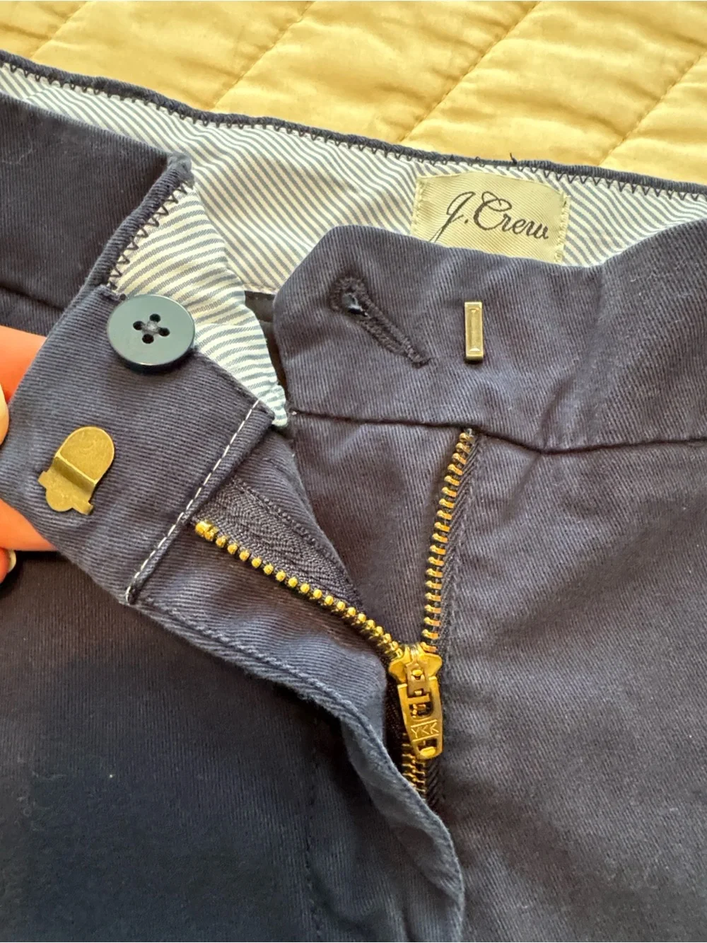 J. Crew Navy Chino Bermuda Shorts